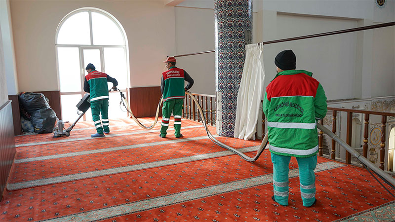 Şanlıurfa’da camiler Ramazan’a hazır: Temizlik ve dezenfekte çalışmaları tamamlandı!