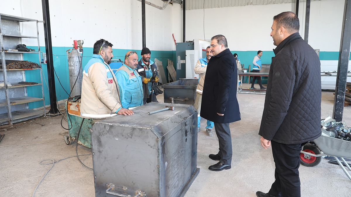 Haliliye konteyner tesisine Başkan Canpolat’tan ziyaret