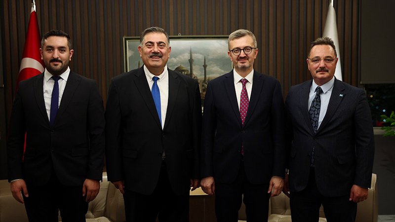 TİMBİR heyeti İletişim Başkanı Duran’ı ziyaret etti