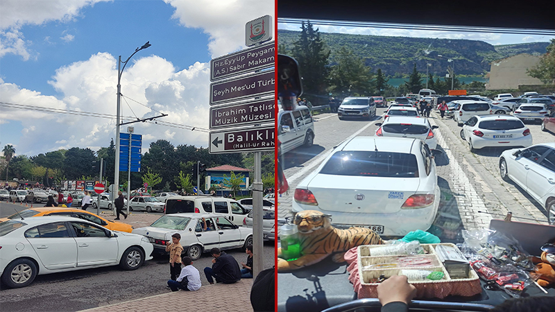Şanlıurfa’da bayramda trafik çilesi!