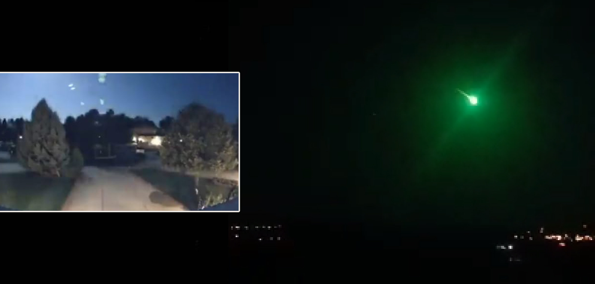 Urfa semalarında bir meteor! Bir anda gece güne döndü...