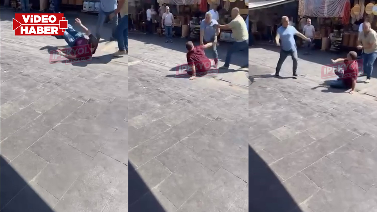 Şanlıurfa çarşıda kavga! Kasap sopayla acımasızca darp etti