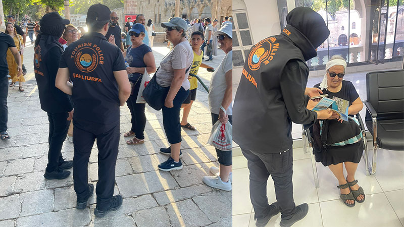 Şanlıurfa’da polisler anlattı: 585 turiste bilgilendirme yapıldı