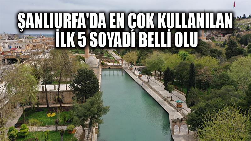 Türkiye'nin en popüler soyadı Şanlıurfa’da ilk 5'e bile giremedi!