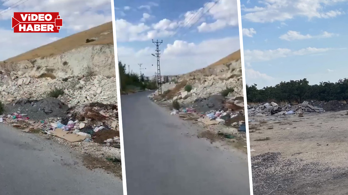 Şanlıurfa’da yol güzergahı çöplüğe döndü!