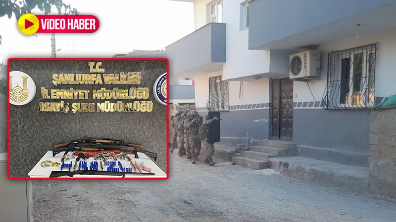 Şanlıurfa merkezli 5 ilde silah kaçakçılarına şafak operasyonu
