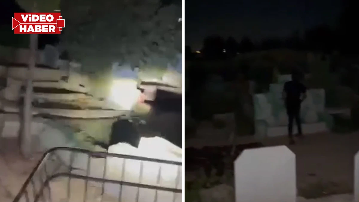 Urfa’da mezarlıktan gelen gizemli ses kamerada: Dinlerken tüyleriniz diken diken olacak!