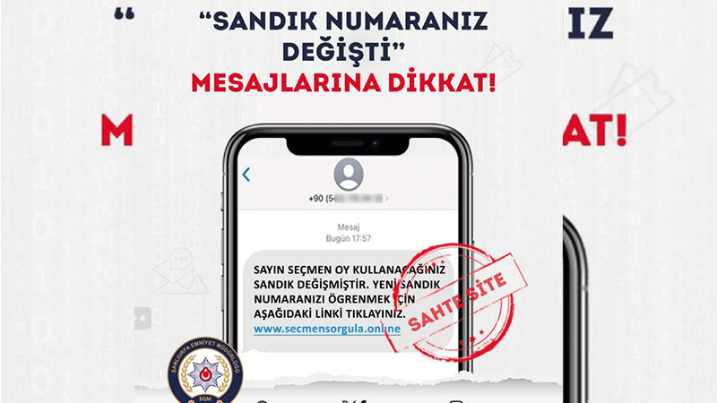 Şanlıurfa Emniyeti'nden uyarı: ‘Sandık numarası değişti’ mesajlarına dikkat!