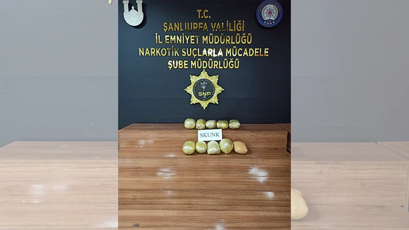 Şanlıurfa’da uyuşturucu operasyonu