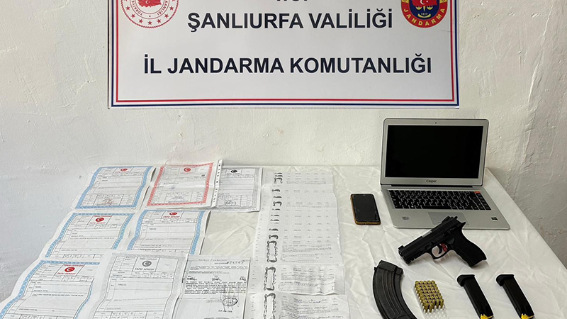 Şanlıurfa’da tefecilere darbe! Senet, tapu, silah…
