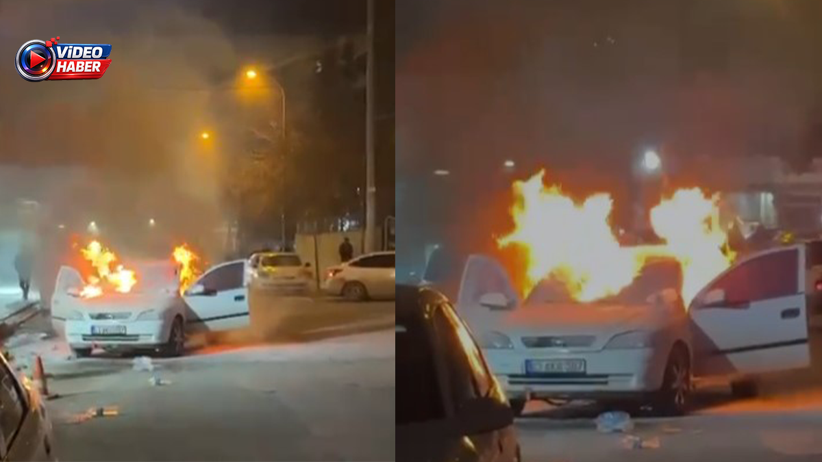 Şanlıurfa’da seyir halindeki otomobil alev alev yandı!