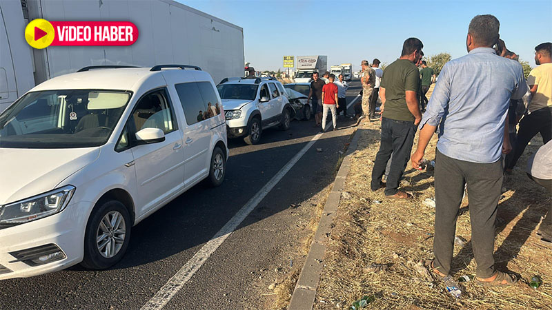 Şanlıurfa’da zincirleme kaza! Facianın eşiğinden dönüldü