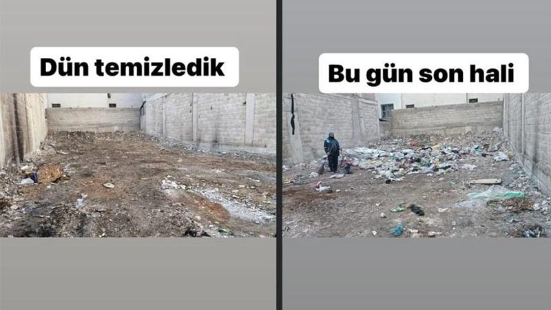 Şanlıurfa’da çöp döngüsü: Temizleniyor ertesi gün yine doluyor