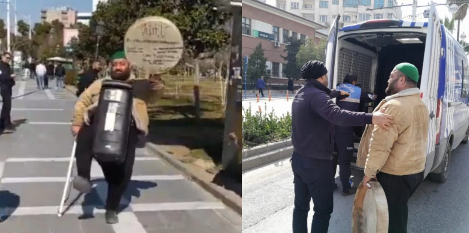 Şanlıurfa sokaklarında yüksek ses müzikle geziyordu... Zabıtadan müdahale