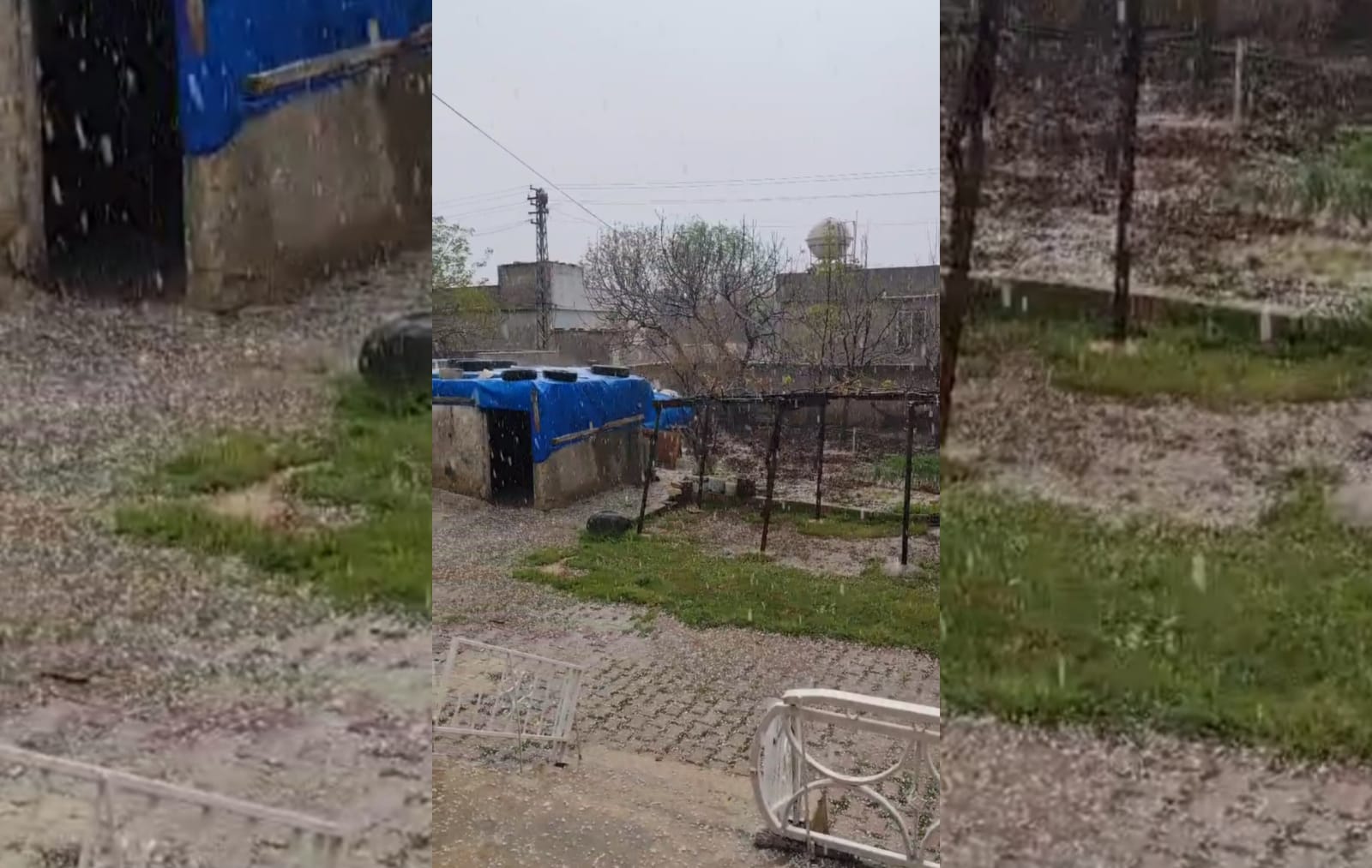 Şanlıurfa'da serin bir bayram... Mermi gibi yağdı