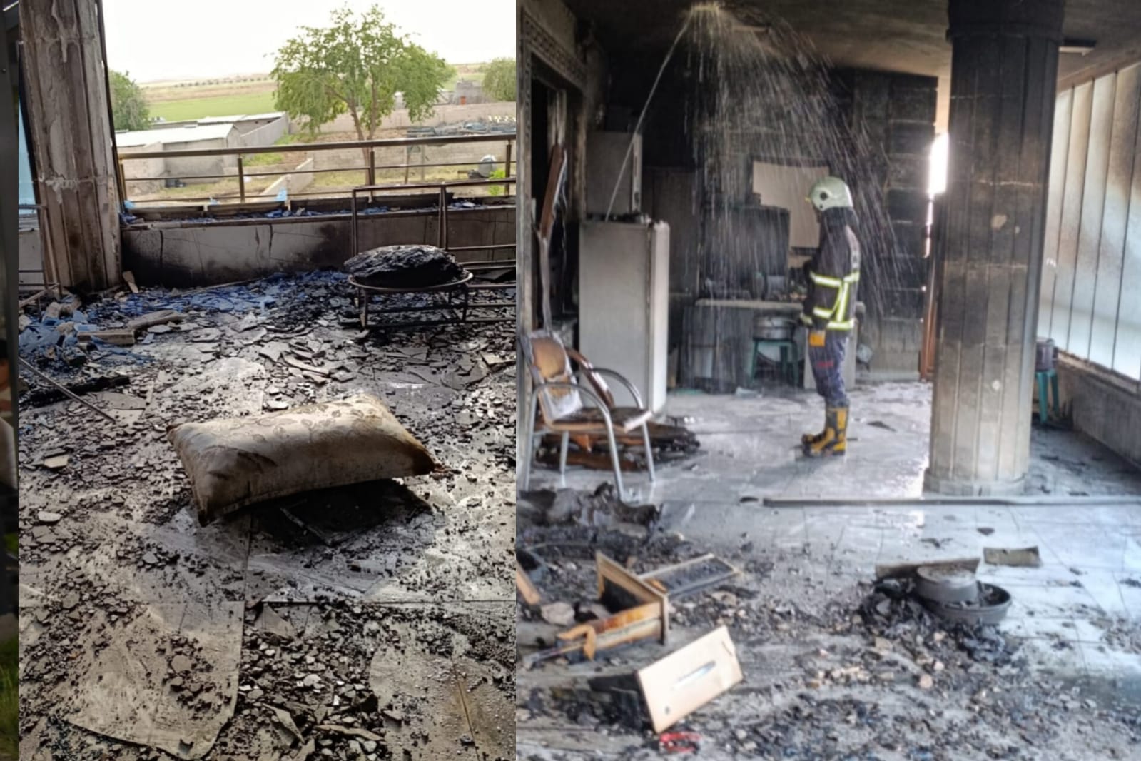 Şanlıurfa'da yangın bir evi küle çevirdi! Korkutan yangın...