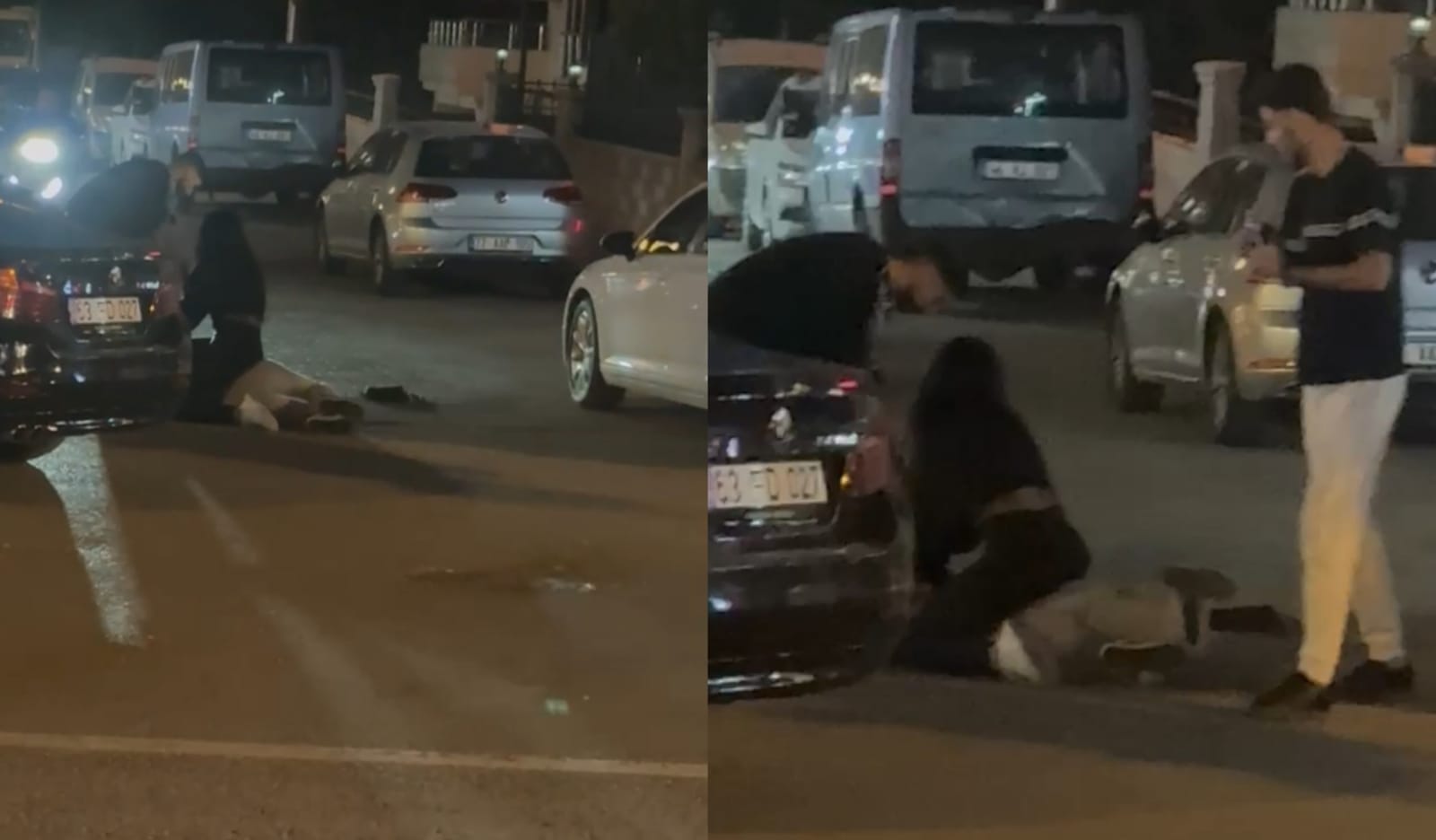 Şanlıurfa'da kız kavgası kamerada! Ağızları açık bıraktı...