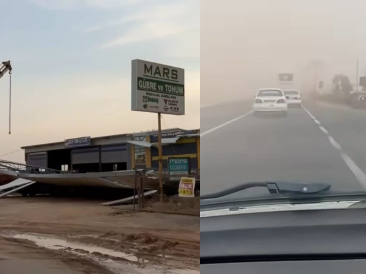 Şanlıurfa'da fırtınada iki ilçede zor anlar... Peş peşe yaşandı