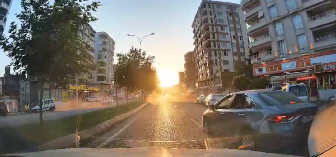 Şanlıurfa'da saniye saniye kaza anı