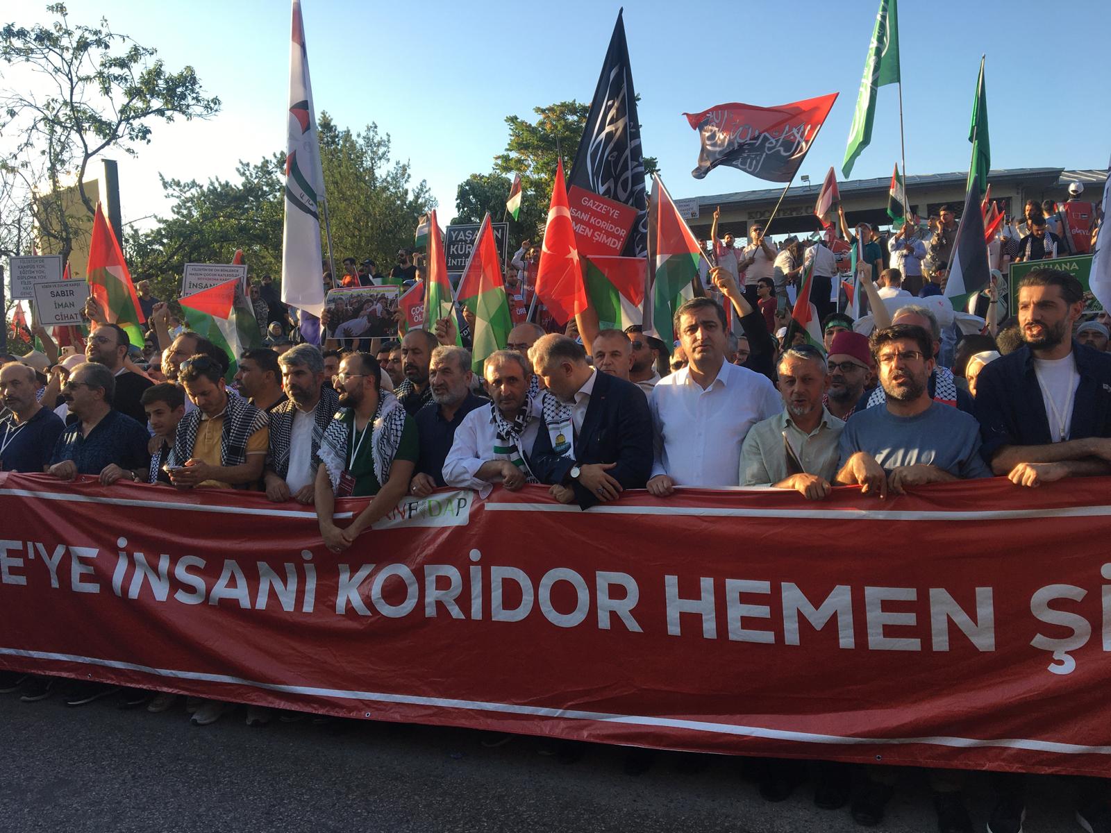 Gazze yürüyüşüne Şanlıurfa'dan destek... "Meydanları boş bırakmayacağız"