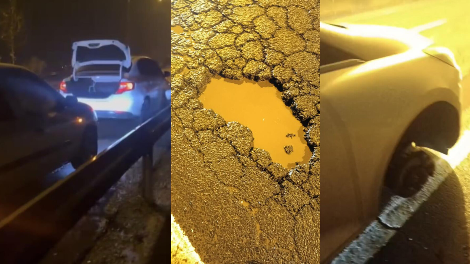 Siverek-Diyarbakır yolunda görünmeyen tuzak! Geçici olarak trafiğe kapatıldı...