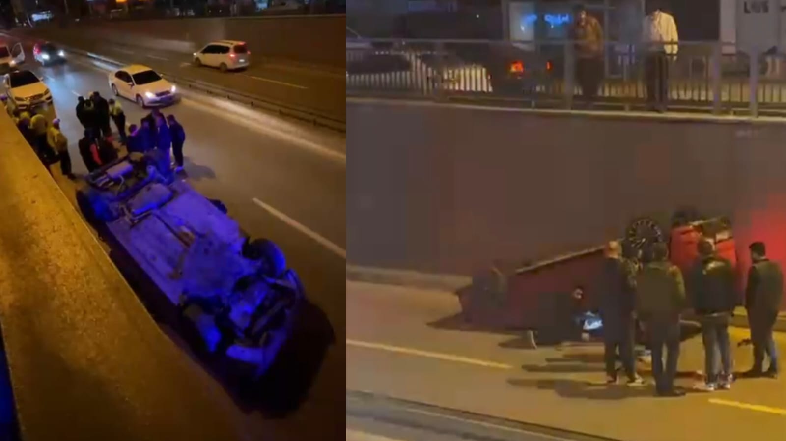 Şanlıurfa'da kazada mucize kurtuluş! Araç takla atıp ters durdu...