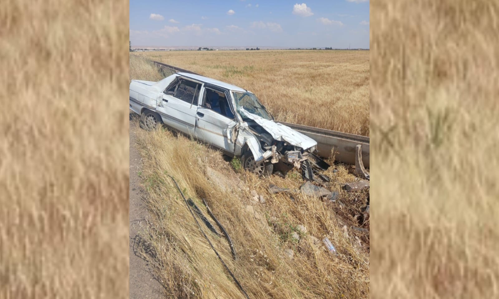 Şanlıurfa'da korkutan kaza: Kontrolden çıktı, hurdaya döndü!