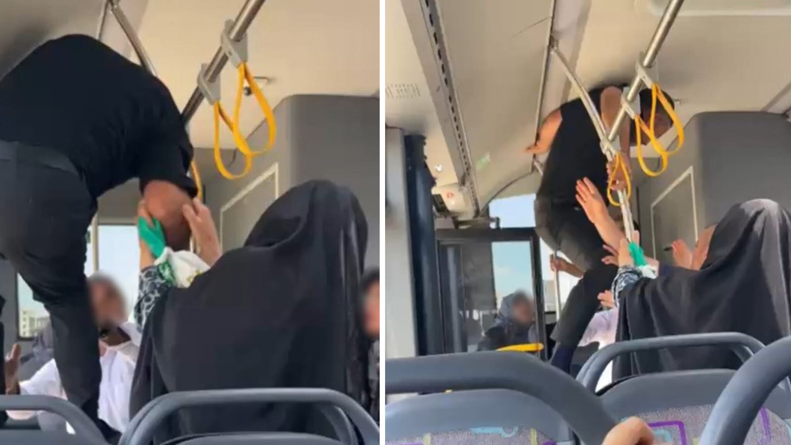 Komşu kentte yaşandı: Otobüste tekmeli kavga