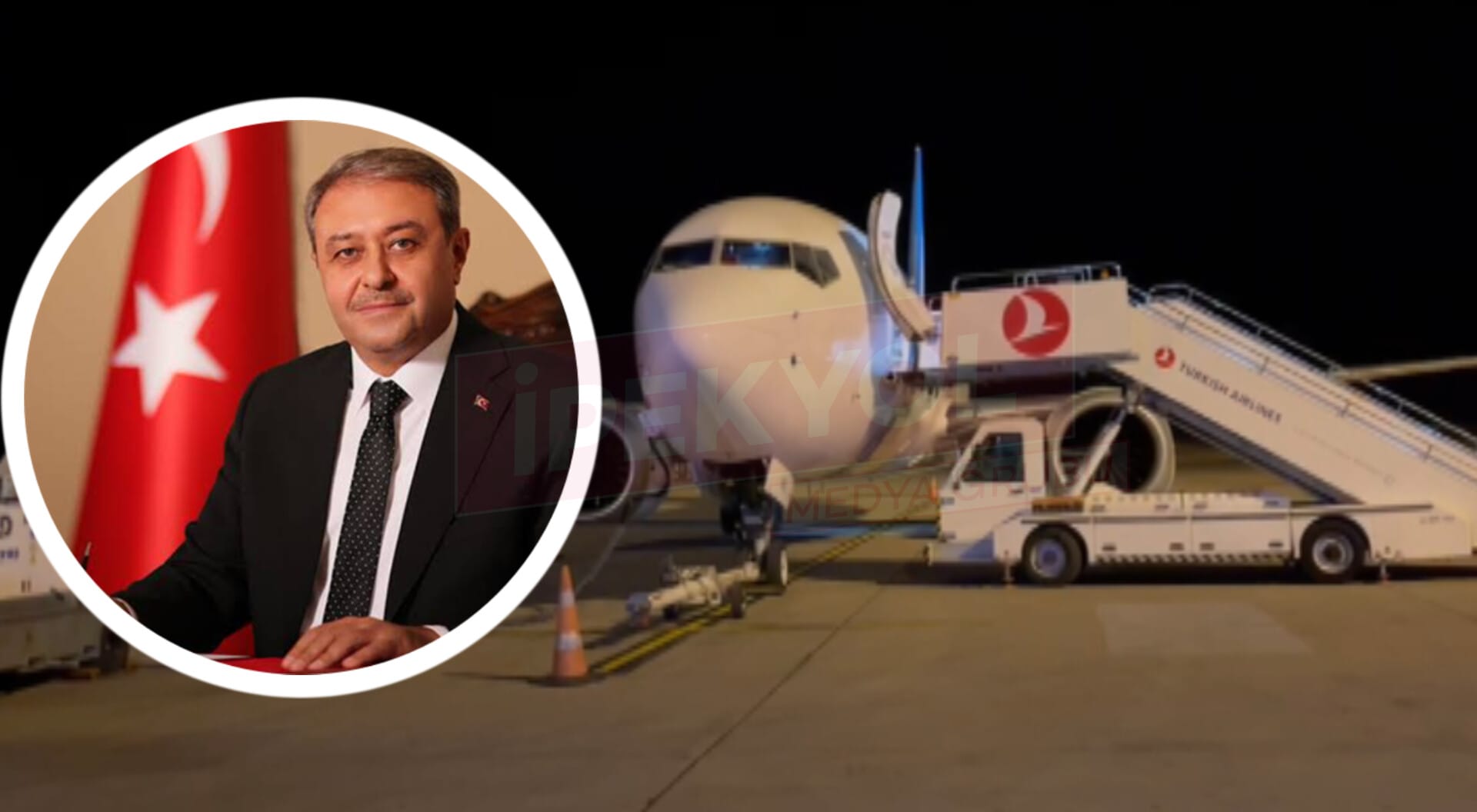 Uçakta bomba ihbarı asılsız çıktı! Vali Şıldak'tan açıklama...