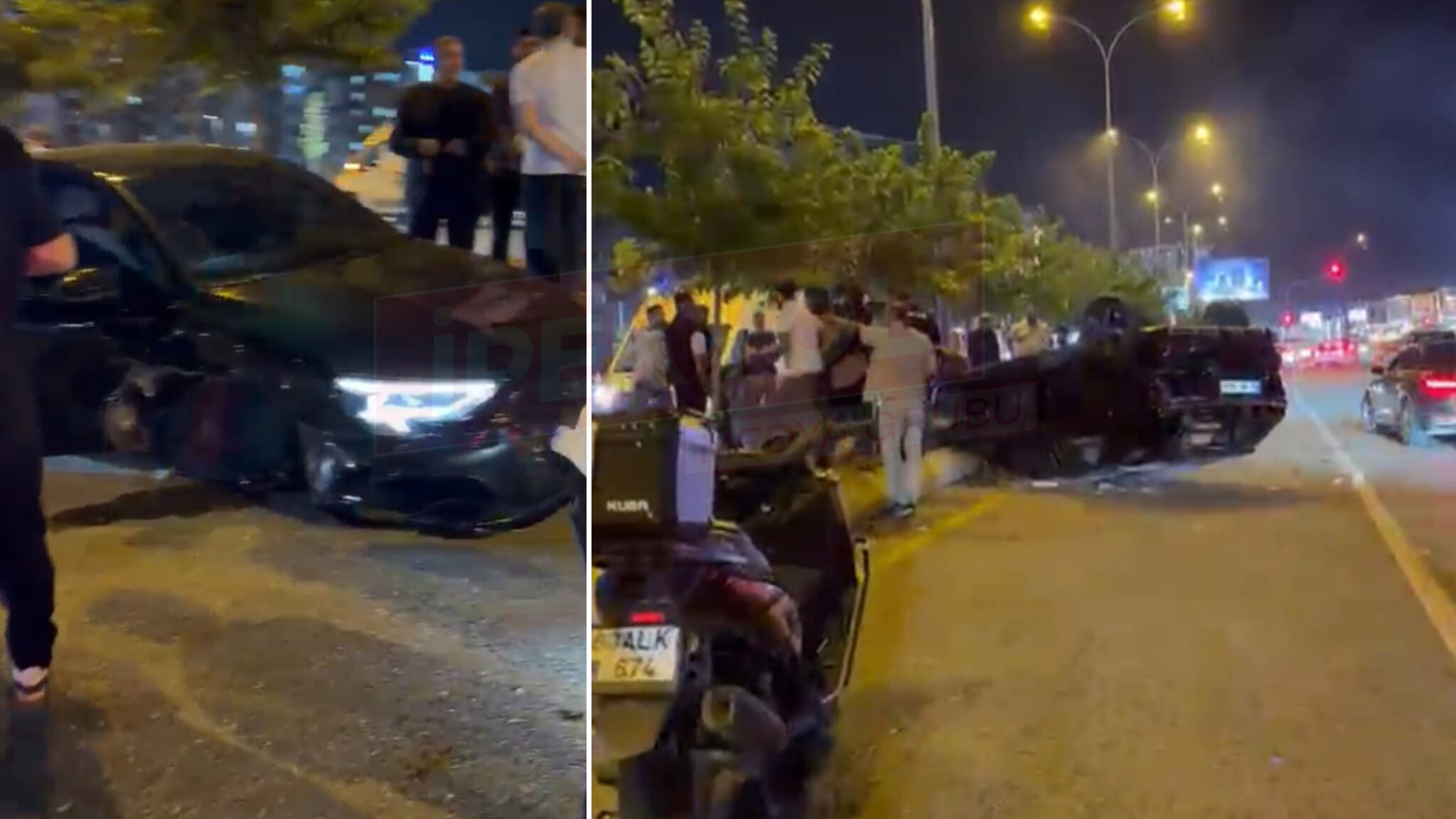 Şanlıurfa'da bulvarda feci kaza: Yaralılar var!