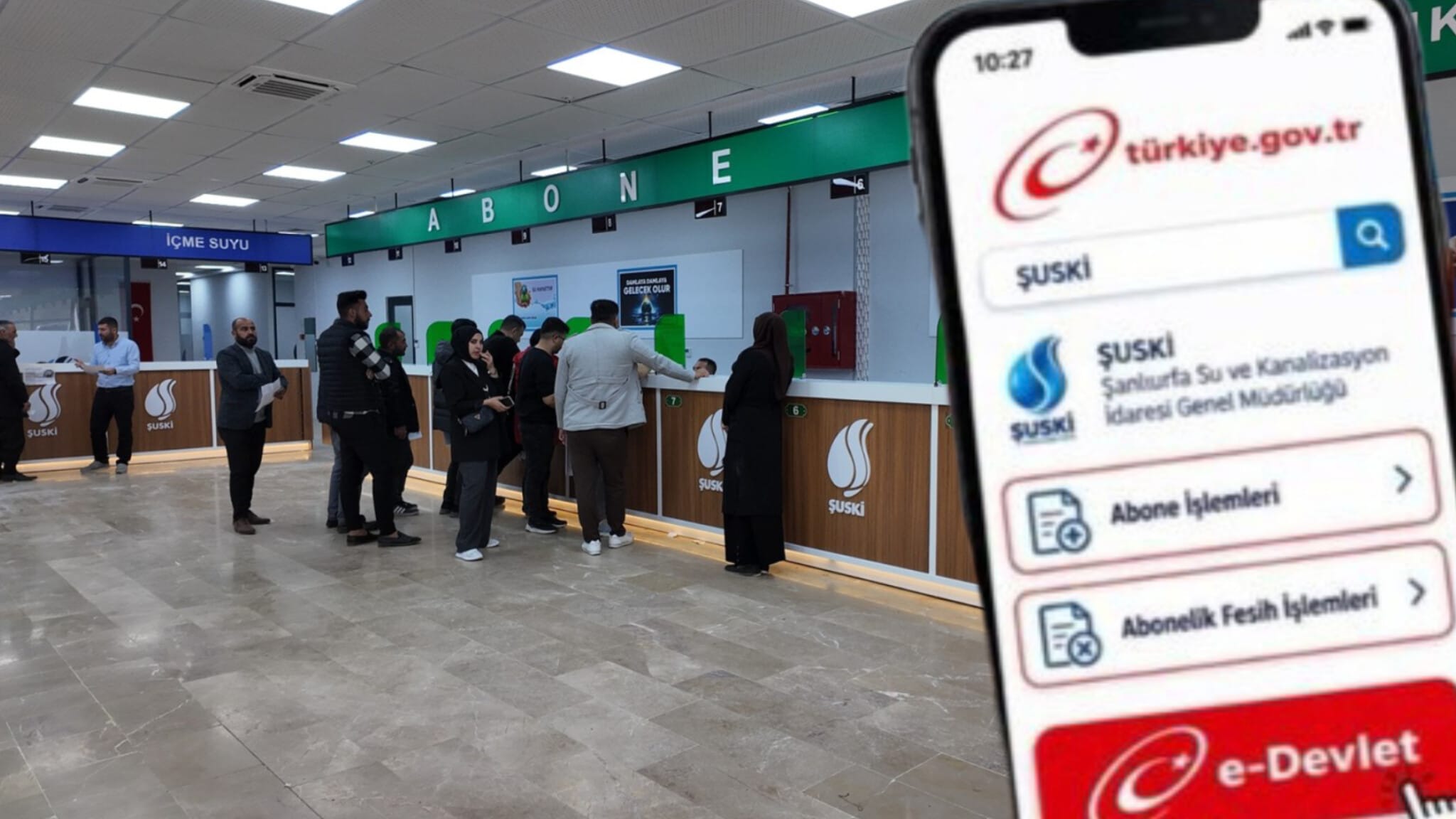 Şanlıurfalılar dikkat! ŞUSKİ'de abone işlemleri artık telefondan yapılabilecek...