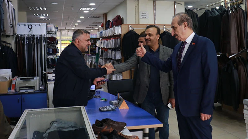 Yalçınkaya esnafın talep ve önerilerini dinledi