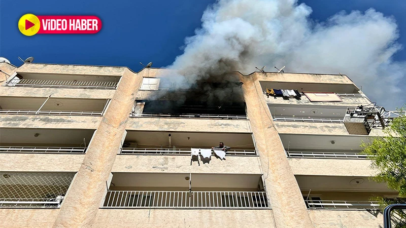 Şanlıurfa’da 5 katlı apartmanda yangın paniği!