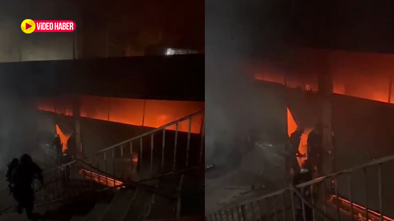 Şanlıurfa'da korkutan depo yangını: Cayır cayır yandı