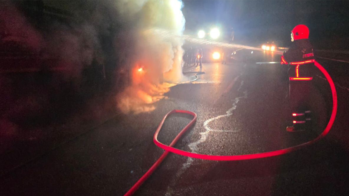 Şanlıurfa’da salça yüklü tır küle döndü