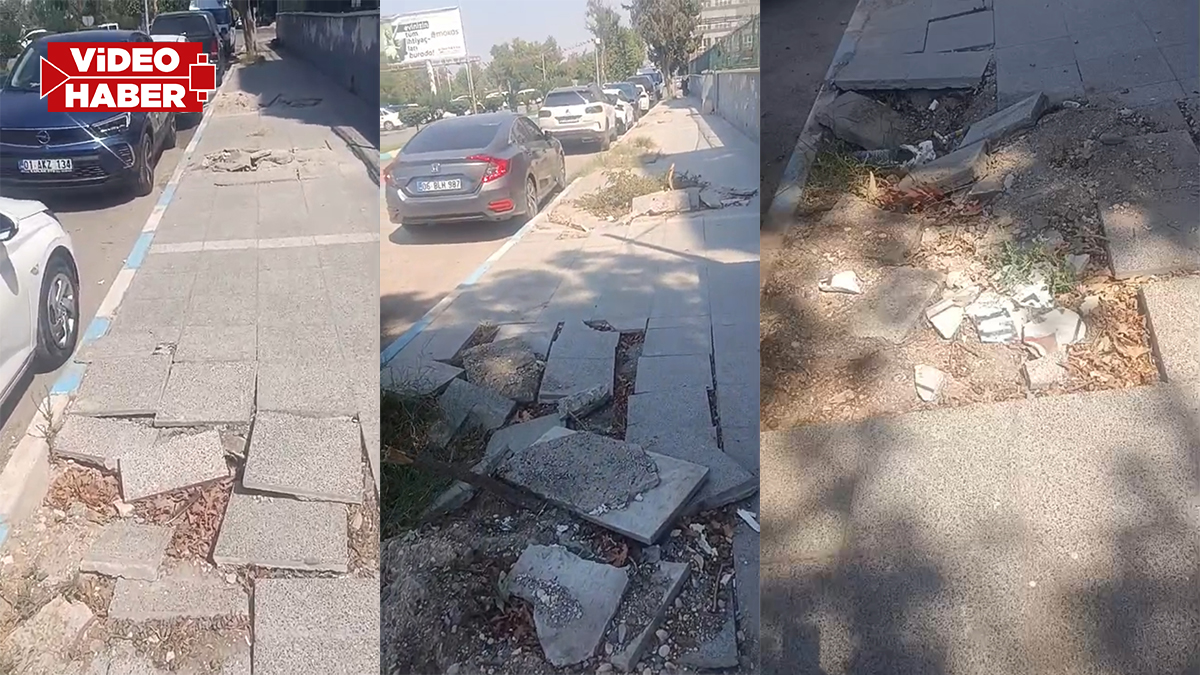 Şanlıurfa'da vatandaşların kaldırım çilesi! "Yetkililer görsün”