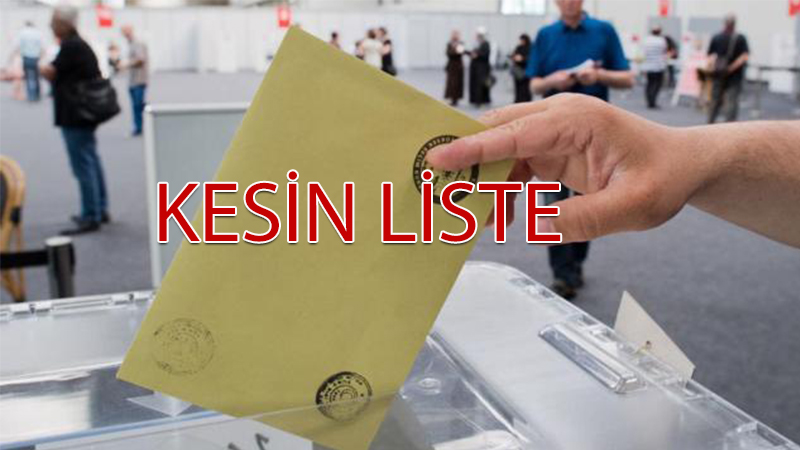 Büyükşehir belediyesi için yarışacak kesinleşen isimlerin tam listesi