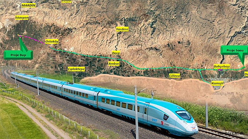 Şanlıurfa’dan Habur’a yüksek hızlı tren geliyor