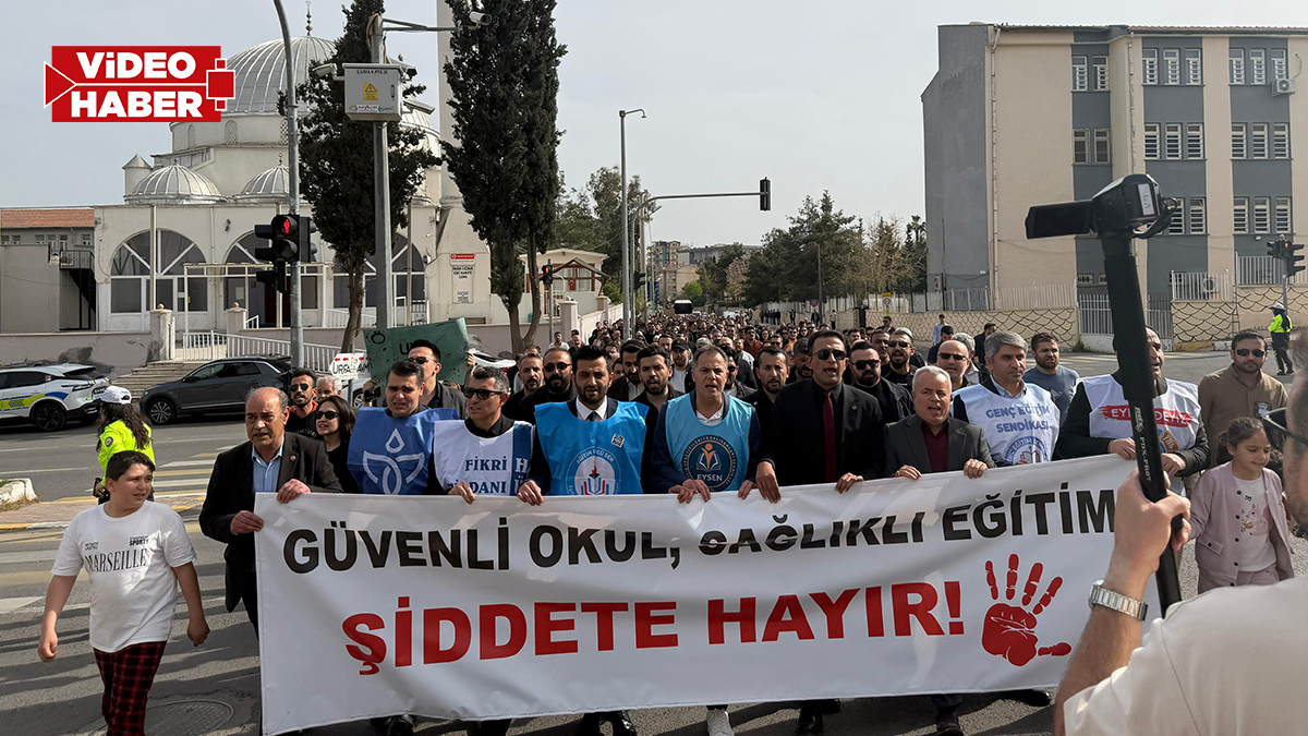 Şanlıurfa'da eğitim sendikalarından şiddete karşı ortak ses!