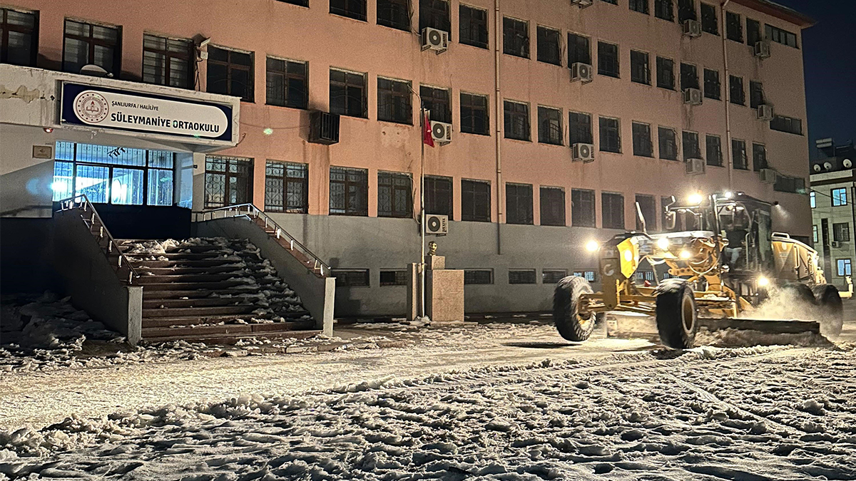 Şanlıurfa’da okullar için kar ve buzlanmaya karşı önlem