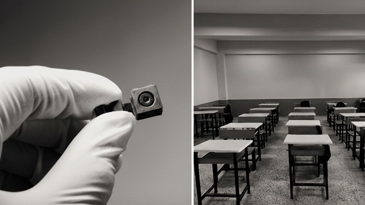 Özel okulda skandal: Öğretmenin tuvalete gizli kamera kurduğu ortaya çıktı