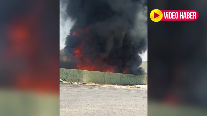 Şanlıurfa'da çöplükte yangın